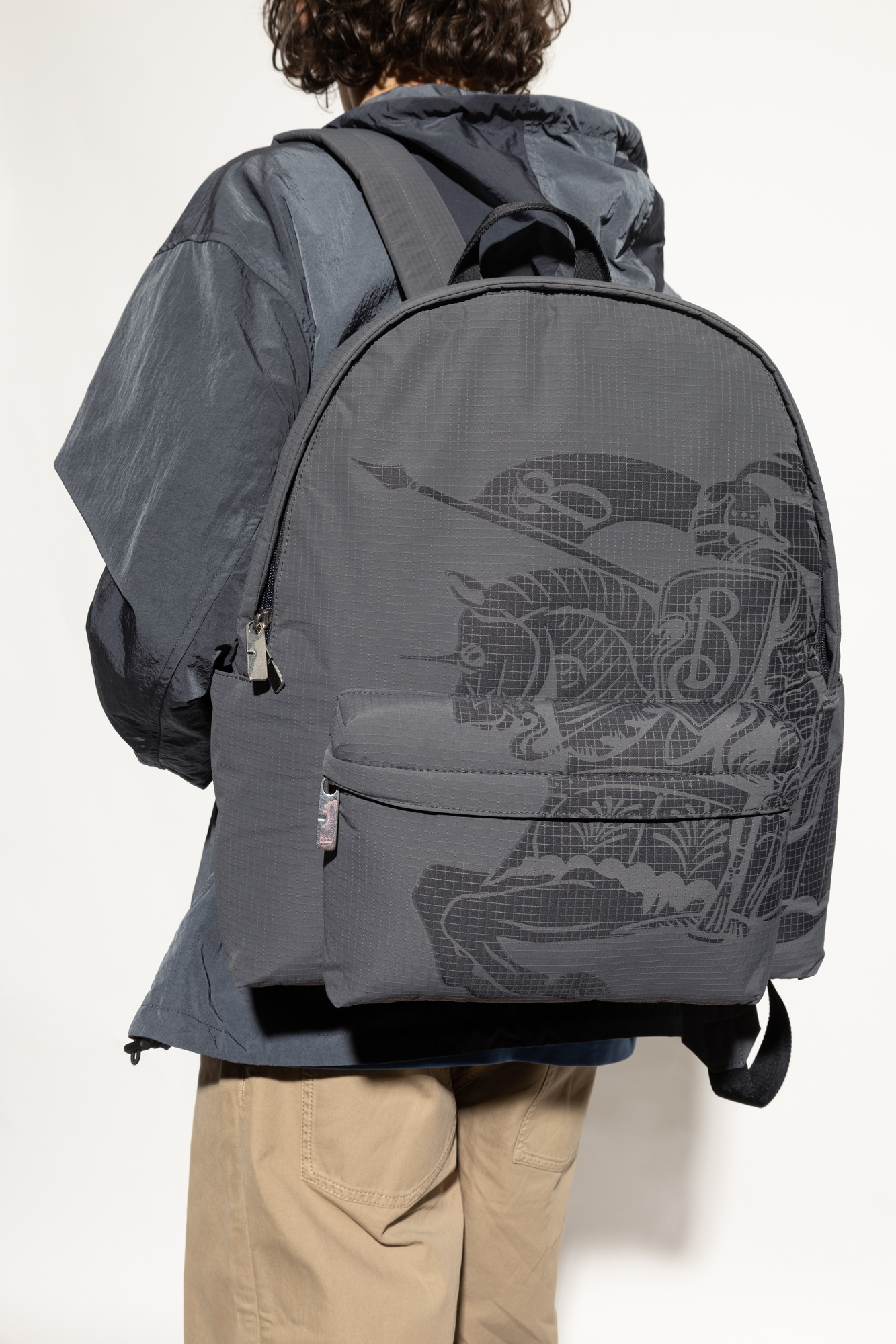 Burberry Backpack with printed logo | Men's Bags | Vitkac Burberry Backpack with printed logo | Men's Bags | Vitkac